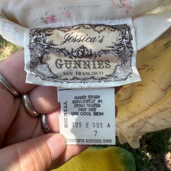 Gunne Sax Floral Cream Skirt / Tank Set Rare find - Picture 16 of 16